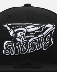 New Era Buffalo Bisons 'Black & White Upside Down' 9FIFTY Snapback Black/White