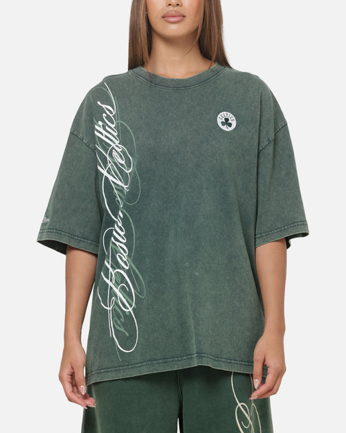 Mitchell & Ness Boston Celtics Star Script Boxy T-Shirt Pine Green