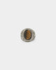 NXS Tiger Eye Ring Steel/Brown