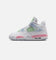 Jordan Kids' Air Jordan 4 Retro (GS) White/Medium Soft Pink