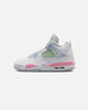 Jordan Kids' Air Jordan 4 Retro (GS) White/Medium Soft Pink