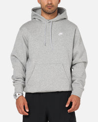 Nike Club Pullover Fleece Hoodie Dark Grey Heather