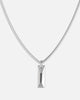 Guess Mainline True Spirit Crystal Tag Necklace Silver