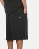 Saint Morta Scripted Baggy Shorts Washed Black