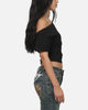 Ed Hardy Women's Off Shoulder T-Shirt Black