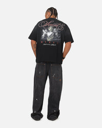 Saint Morta Heavens Kitchen Boxy T-Shirt Black Wash