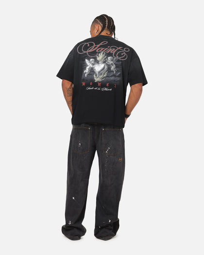 Saint Morta Heavens Kitchen Boxy T-Shirt Black Wash