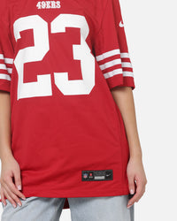 Nike San Francisco 49ers Christian McCaffrey #23 Home Game NFL Jersey Gym Red