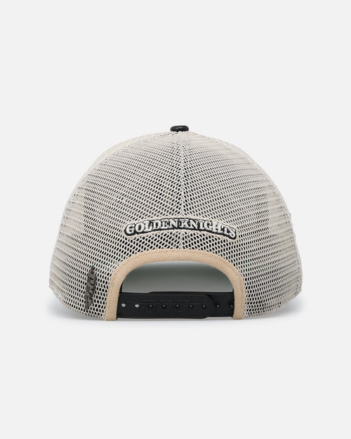 Pro Standard Vegas Golden Knights Chevron Pinch Trucker Hat Snapback Gold