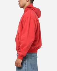 American Thrift Zip Hoodie Washed Red