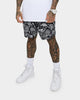 Saint Morta Paisley Skulls Beach Shorts Black/White