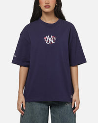 Mitchell & Ness New York Yankees Floral Box T-Shirt Navy
