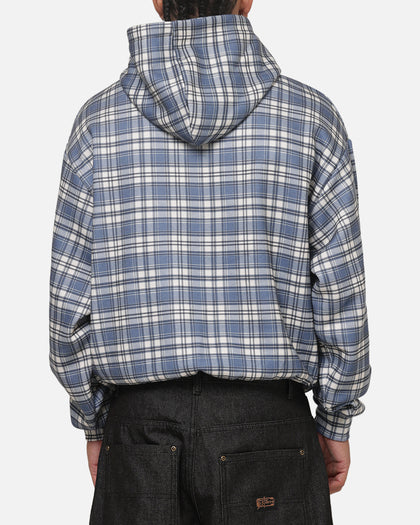 Carre Gridline Hoodie Blue-plaid