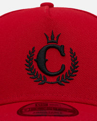 New Era X Culture Kings 9FORTY A-Frame Snapback Red/Black