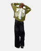 MNML Skeleton Knit Sweater Moss