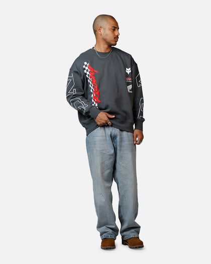Fox Racing Honda Oversized Fleece Crewneck Dark Grey