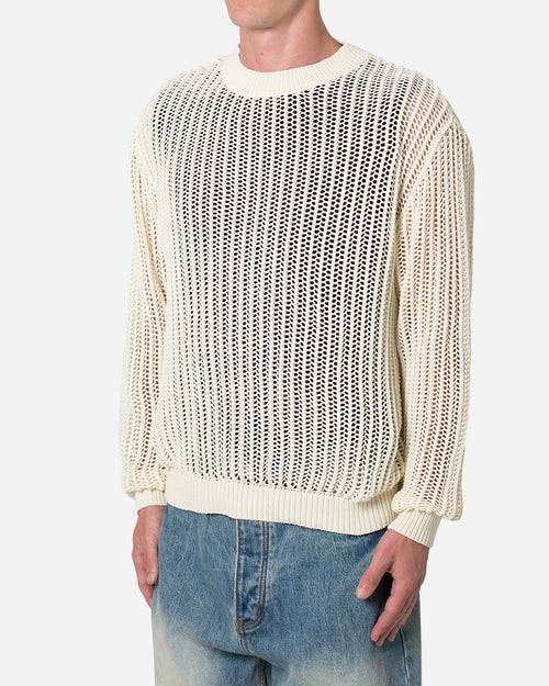 MNML Mesh Knit Sweater Cream