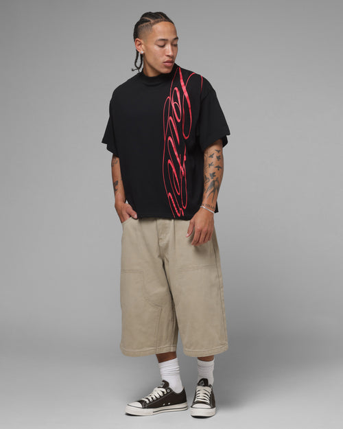 Loiter Script T-Shirt Black