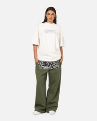 Carre Cross Stitch T-Shirt Off White