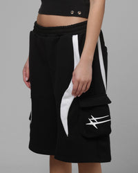 Loiter Hybrid Tek Cargo Shorts Black