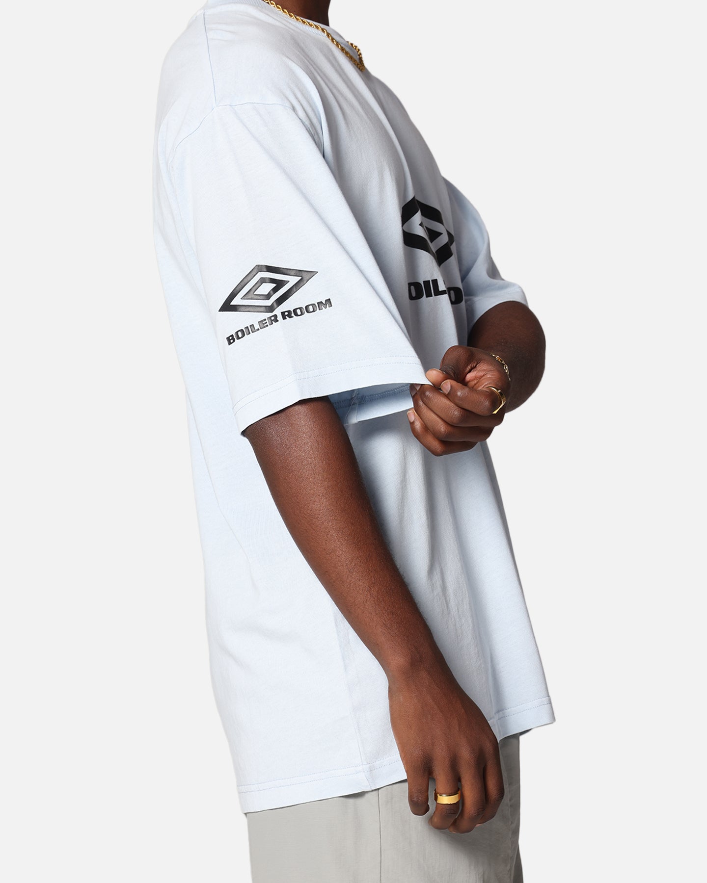 Boiler Room X Umbro Washed T-Shirt Blue | Culture Kings