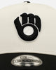 New Era Milwaukee Brewers 'Easy Chrome Black' 9FORTY A-Frame Snapback Chrome/Black