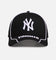 New Era New York Yankees 'Piping' 9FORTY A-Frame Snapback Black/White