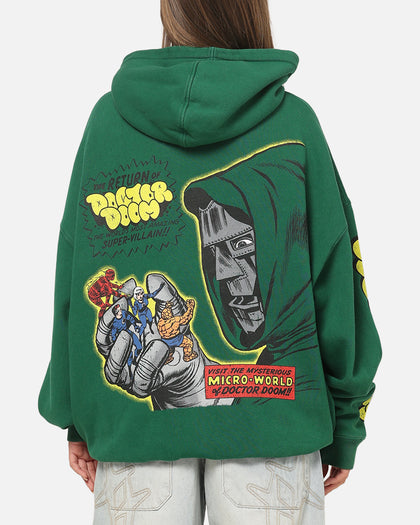 73Studio Marvel Fantastic Four Doctor Doom Villain Hoodie Forest Green
