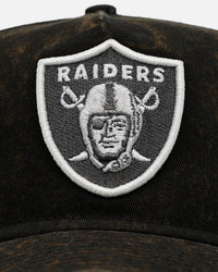 New Era Las Vegas Raiders 'Washed Metallic' 9FORTY A-Frame Snapback Official Team Colors