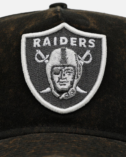 New Era Las Vegas Raiders 'Washed Metallic' 9FORTY A-Frame Snapback Official Team Colors