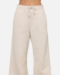 Nike Women's Sportswear Phoenix Fleece High Waisted Wide Leg Sweat Pants Lt Orewood Brown
