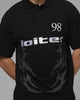 Loiter Cyber Polo T-Shirt Black