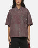 Worship Catharsis Box Crop Shirt Red Check