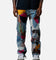 MNML V647 Baggy Patchwork Denim Jeans Blue Multi