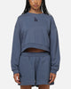 New Era Women's Los Angeles Dodgers Crop Crewneck Indigo