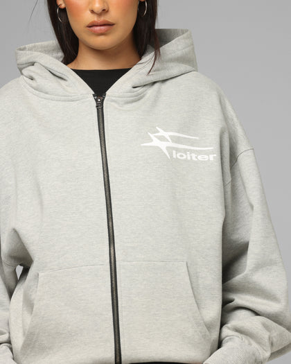 Loiter Hybrid Premium Hoodie Grey