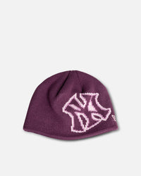 New Era New York Yankees Skully Oversize Beanie Dark Red