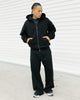 American Thrift Zip Hoodie Black