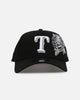 New Era Texas Rangers 'Ornate Rose' 9FORTY A-Frame Snapback Black/White
