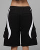 Loiter Hybrid Tek Cargo Shorts Black