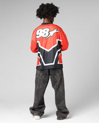 Loiter Thrill Racing Long Sleeve T-Shirt Red