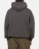 Carre Box Check Hoodie Charcoal