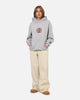 West Coast Choppers Choppers Cross Hoodie Grey Marle