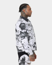 Saint Morta Acid Jean Jacket White/Black