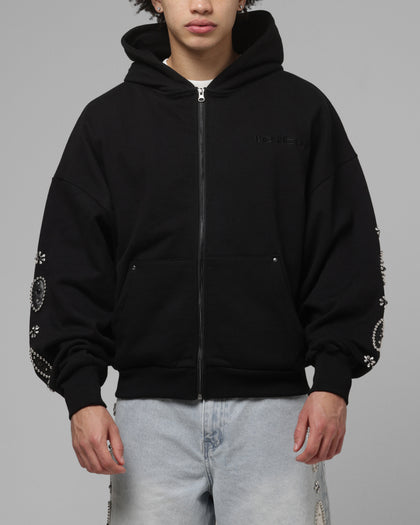 Loiter Rodeo Hybrid Zip Hoodie Black