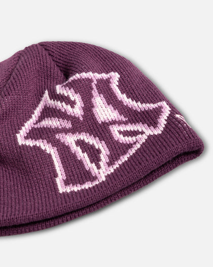 New Era New York Yankees Skully Oversize Beanie Dark Red