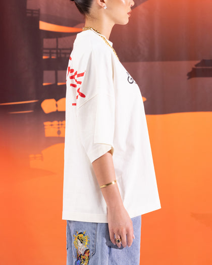 Ed Hardy Devil T-Shirt Off White