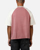MNML Contrast Raglan T-Shirt Burgundy/Off White