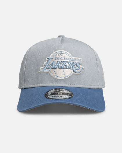New Era Los Angeles Lakers 'Faded Washed Grey' 9FORTY A-Frame Snapback Grey/Blue
