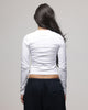 American Thrift Women's Fitted Long Sleeve T-Shirt White
